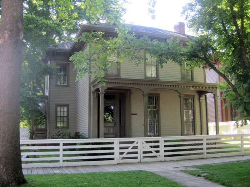 The Lyon House at the Lincoln Home National Historic Site (c. 1855). It was rented to Henson Lyon, who owned a farm two-and-a-half miles east of Springfield. In 1868, it was purchased by Samuel Rosenwald, the father of Julius Rosenwald (part-owner of