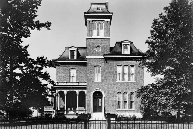 East elevation of the Morris-Butler House, 1204 North Park Avenue, Indianapolis, Marion County, IN.