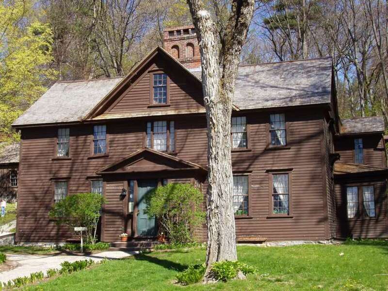 Orchard House - Concord, Massachusetts. Former home of Bronson Alcott and family, including his daughter Louisa May Alcott. Her novel "Little Women" was written in the house in 1868, and loosely based on both the house itself and her family.