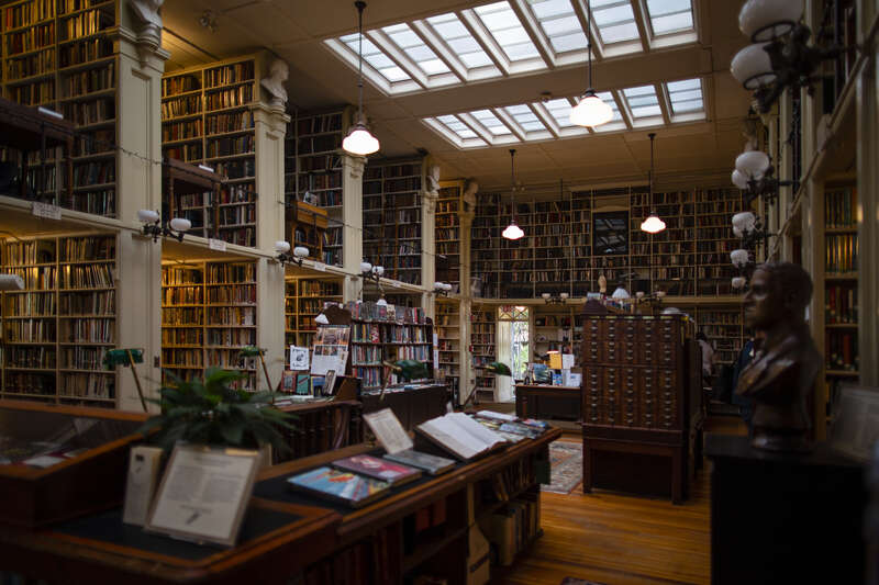 Interior of the Providence Athenaeum