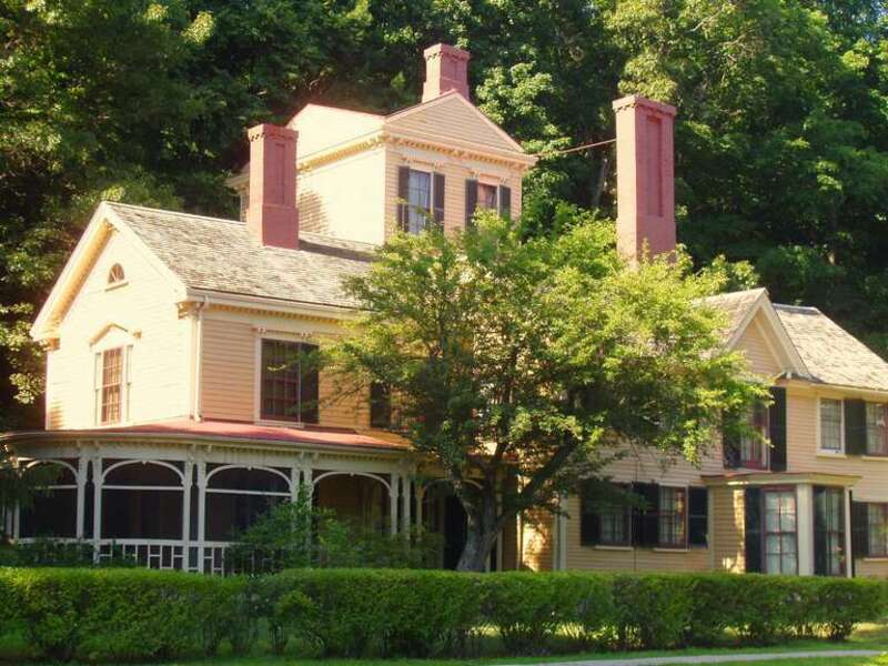 The Wayside, Concord, Massachusetts. Home to Louisa May Alcott and her sisters, Nathaniel Hawthorne, and Margaret Sidney, creator of the "Five Little Peppers".