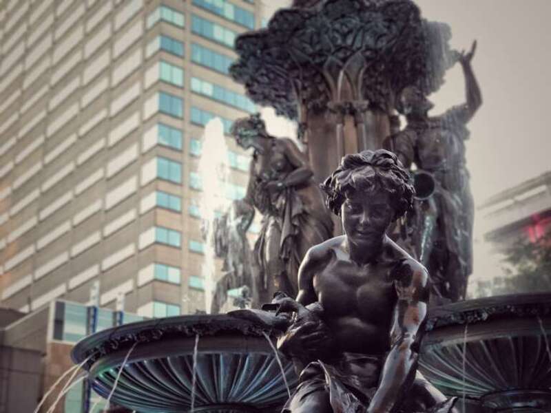 Detail of the Tyler Davidson Fountain, Cincinnati.