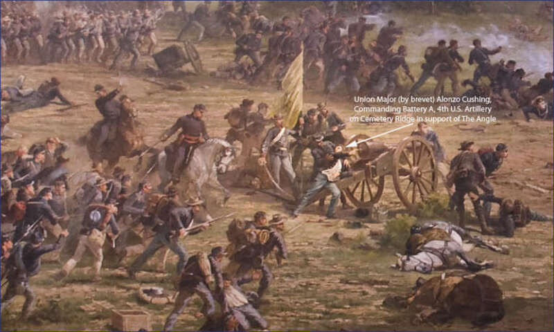 'The Battle of Gettysburg', also known as the Gettysburg Cyclorama, is a cyclorama painting by the French artist Paul Philippoteaux depicting "Pickett's Charge", the climactic Confederate attack on the Union forces on Cemetery Ridge during the Battle