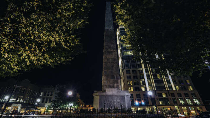 The historic Vance Monument taken on an Asheville ghost tour
Required attribution for all distribution must include a name followed by the active, clickable URL or web address link to the author and owner of the work: US Ghost Adventures