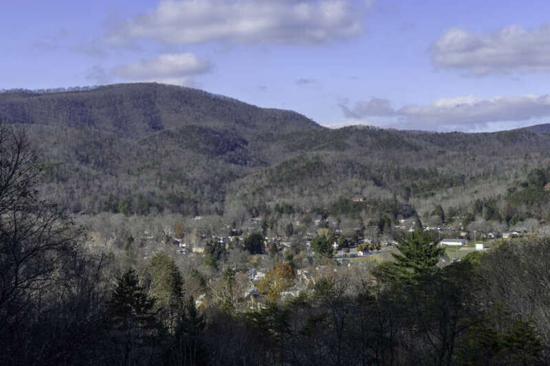 White Sulphur Springs Valley, West Virginia. Taken from the West Virginia Welcome Center on I-64 West.