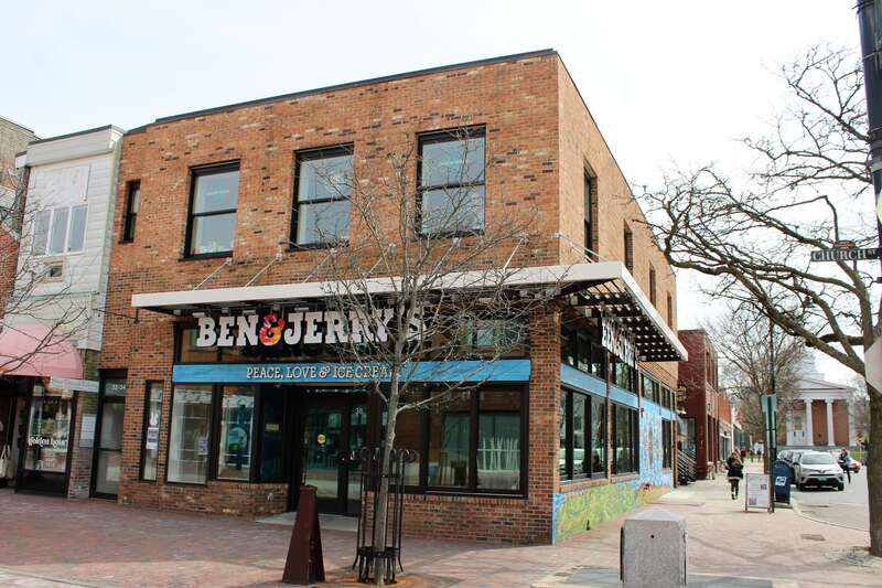 Ben &amp; Jerry's in the Church Street Marketplace, Burlington, Vermont.