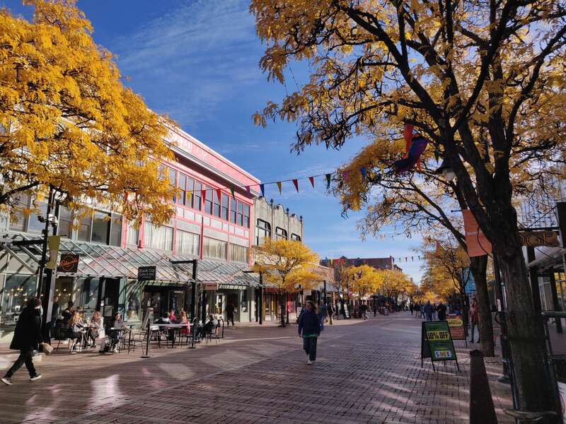 Church Street Marketplace in Burlington, Vermont, in October 2022