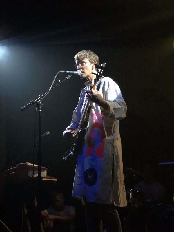 Katy Davidson of the band Dear Nora performing at the Starline Social Club in Oakland, California.