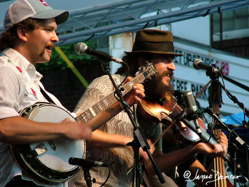 Hackensaw Boys on the Legacy Credit Union Stage, Birmingham, Alabama on June 15, 2008.
