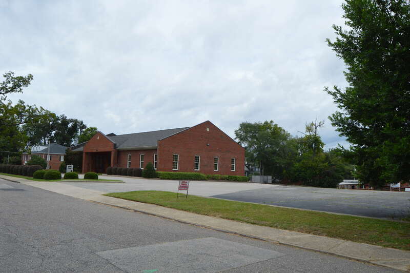 A commercial building on Arsenal Avenue west of Myrover Street in Fayetteville, North Carolina, United States.  This was formerly the site of the John Davis House, which was listed on the National Register of Historic Places in 1983; although it has