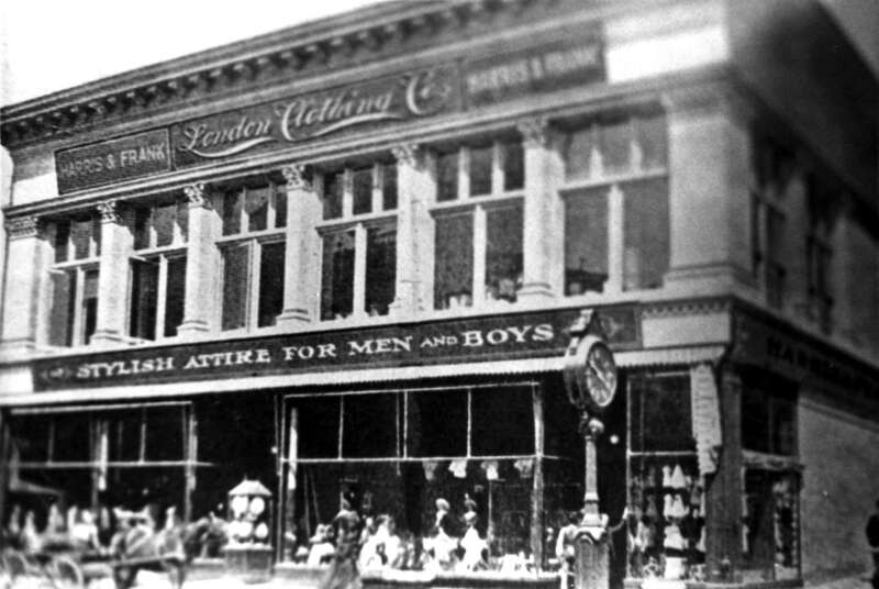Leopold Harris &amp; Frank's London Clothing Co., Los Angeles, late 1800s