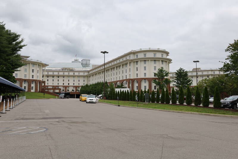 Exterior of the Gaylord Opryland Resort &amp; Convention Center in Nashville, Tennessee in 2022
