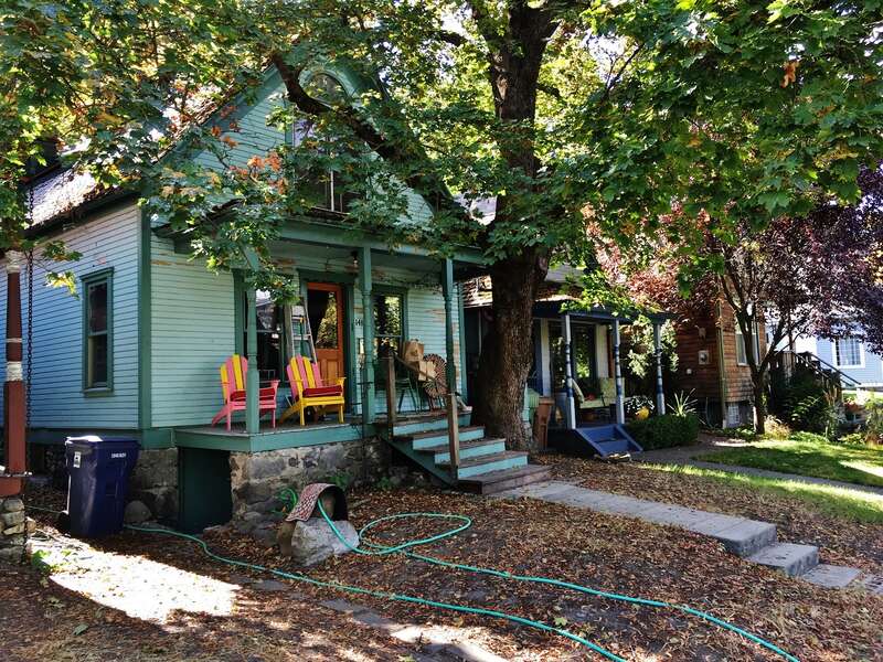 Peaceful Valley Historic District  Scene pictured is 1400 block of W. Water Street.