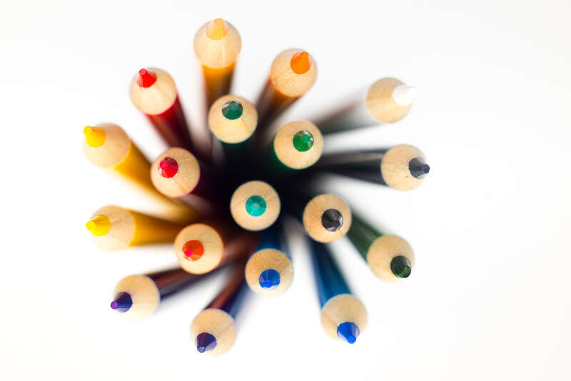 500px provided description: Pencils standing on white background - Free to use. I released this one also on several CC0 websites. [#macro ,#background ,#studio ,#colors ,#still life ,#top ,#office ,#pencil ,#objects ,#standing ,#pencils ,#crayon