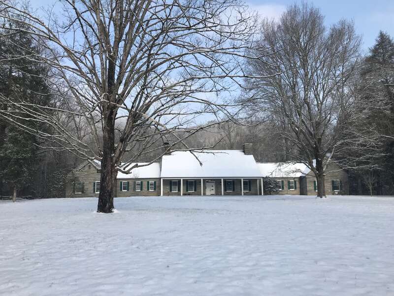 Snow at Park Headquarters, January 2018--Andrea Walton