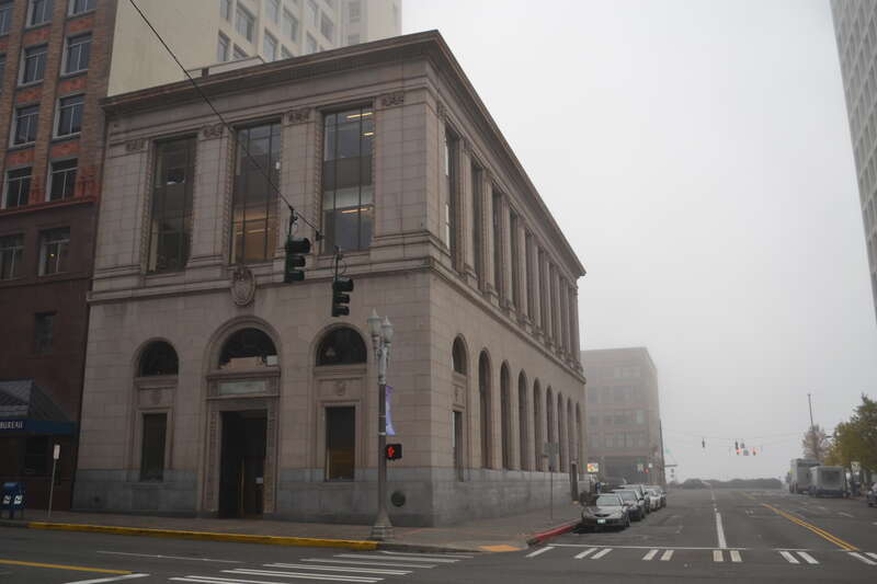 Tacoma National Bank Building (Tacoma, Washington). After serving as a bank, it also served for many years as the Tacoma Art Museum, before a custom museum building was constructed.