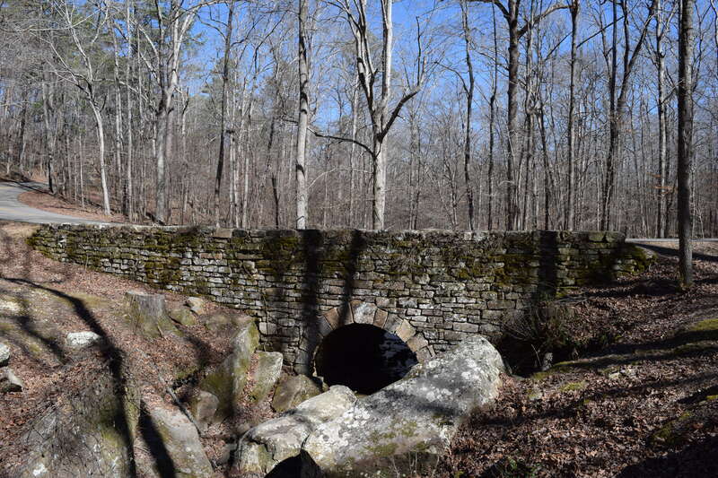 Culvert under park road in Tishomingo State Park, Mississippi
