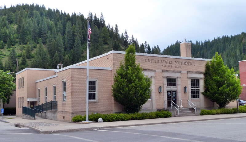The historic U.S. Post Office (built 1935–1936), located at 403 Cedar Street in Wallace, Idaho, United States, is listed on the US National Register of Historic Places. It is additionally a contributing resource in the National Register-listed