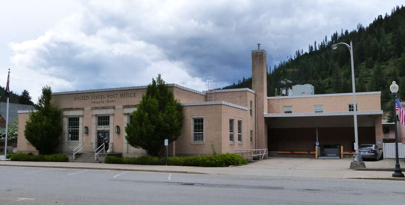 The historic U.S. Post Office (built 1935–1936), located at 403 Cedar Street in Wallace, Idaho, United States, is listed on the US National Register of Historic Places. It is additionally a contributing resource in the National Register-listed