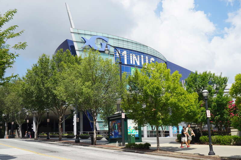 The Georgia Aquarium in Atlanta, Georgia (United States).