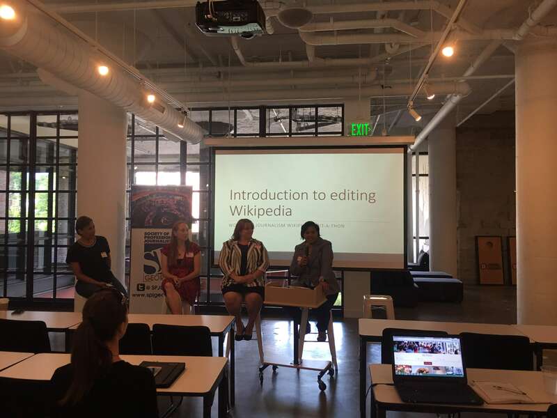 Picture taken at the Unsung Women of Tech and Journalism event organized by  Society of Professional Journalists, Georgia at the General Assembly in Atlanta on July 21, 2018