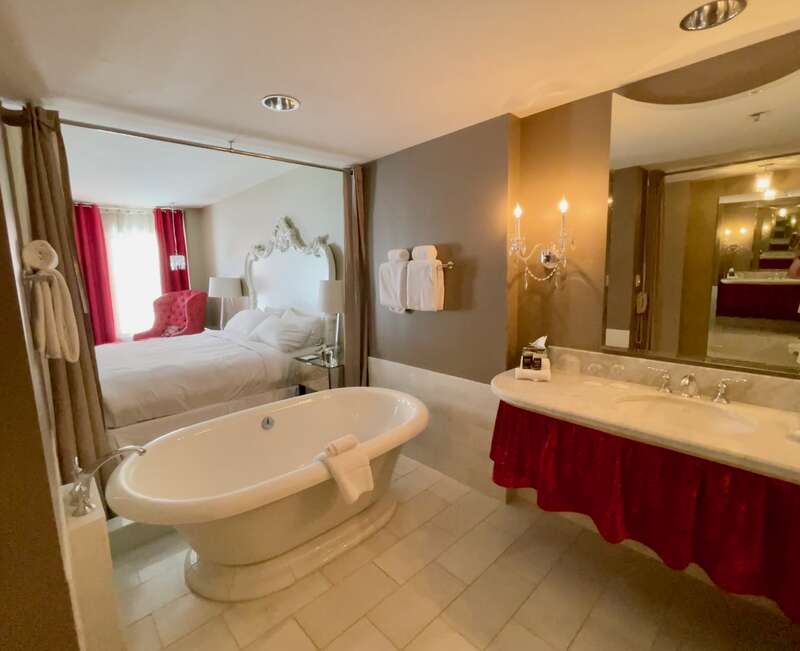 Bathroom at the Mansion on Forsyth Park in Savannah, Georgia.