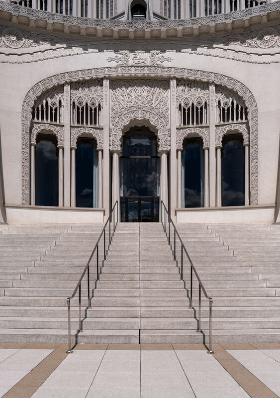 Detail of Bahá'í House of Worship, Wilmette, Illinois, US