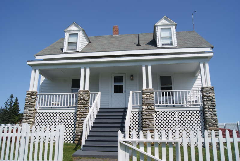 The Fishermen's Museum at Pemaquid in Bristol, Maine, USA. It occupies the former lighthouse keeper's house.