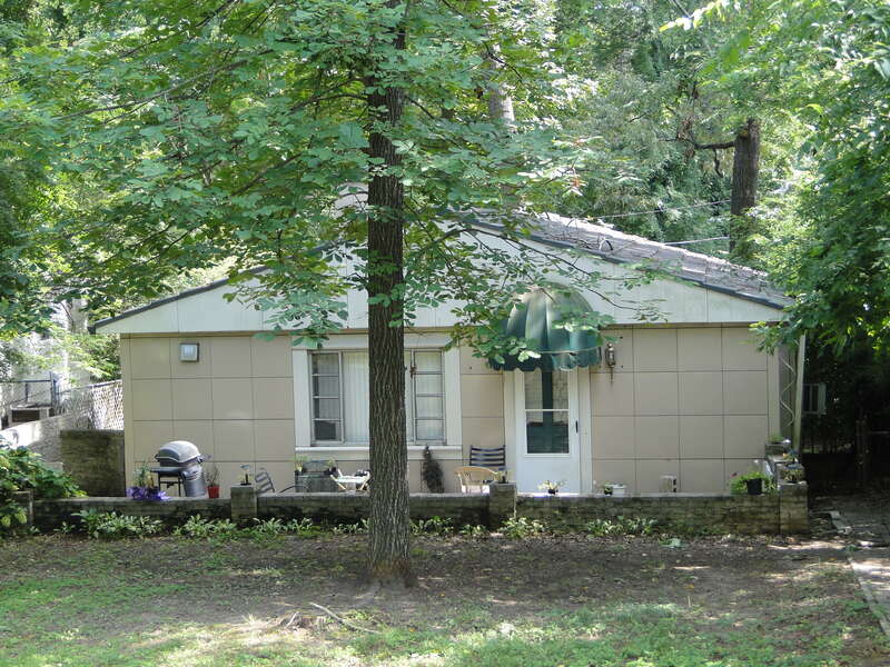 A prefabricated Lustron house manufactured between 1947 - 1950.