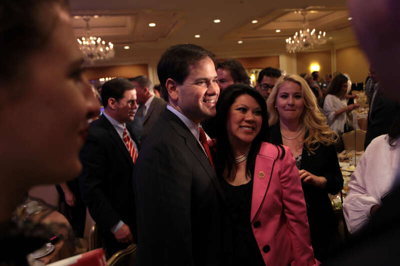 U.S. Senator Marco Rubio of Florida speaking with supporters at the Arizona Chamber of Commerce &amp; Industry's Leadership Series luncheon in Phoenix, Arizona.

Please attribute to Gage Skidmore if used elsewhere.