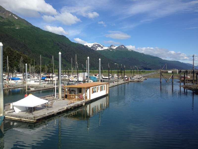 Mike Pusich Douglas Harbor on a rare sunny day, City and Borough of Juneau, Alaska.