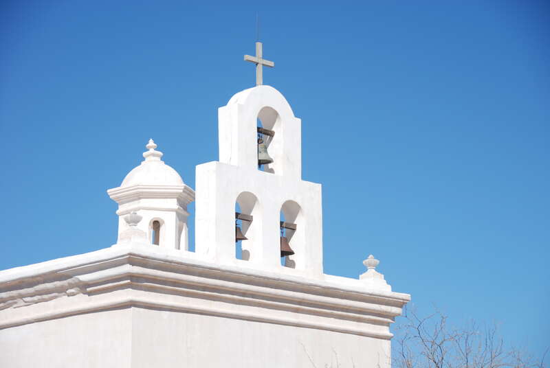 Mission San Xavier del  Bac - White Dove of the Desert - near Tucson, Arizona