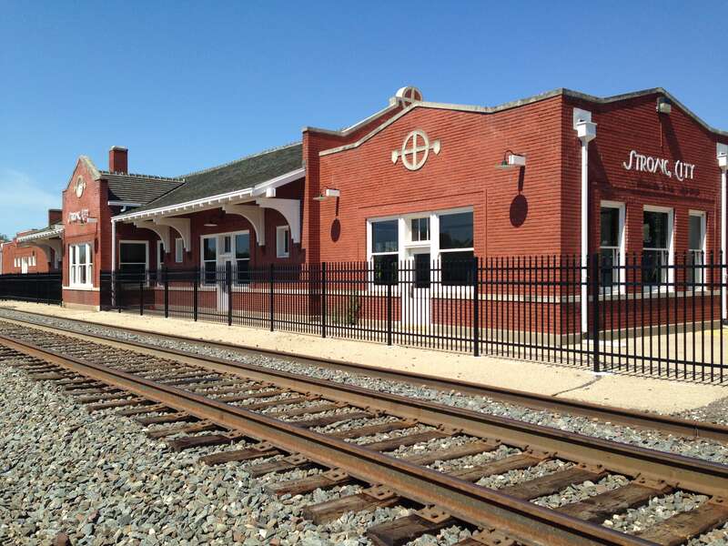 Strong City Atchison, Topeka, &amp; Santa Fe Depot