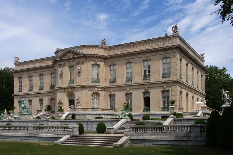 The Elms, Newport, Rhode Island. View from Great Lawn at the rear of the house. Photograph by me, August 2005.