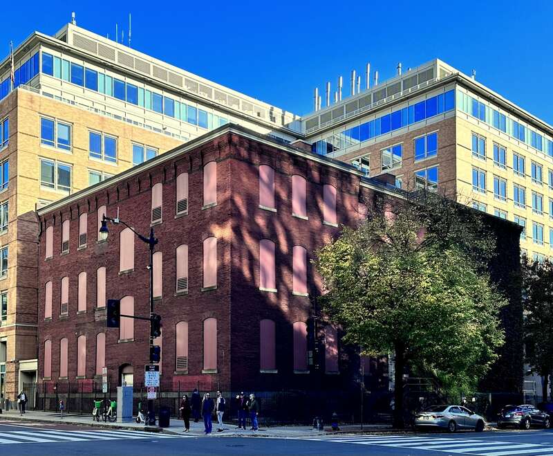 The Webster School, also known as the Daniel Webster School, is an abandoned building located at 940 H Street NW in the Chinatown neighborhood of Washington, D.C. It was built in 1882 and designed by Edward Clark. It housed the Americanization School