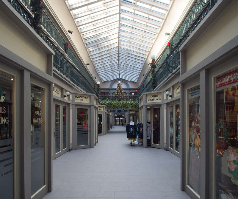 Interior of the Westminster Arcade in Providence, Rhode Island.