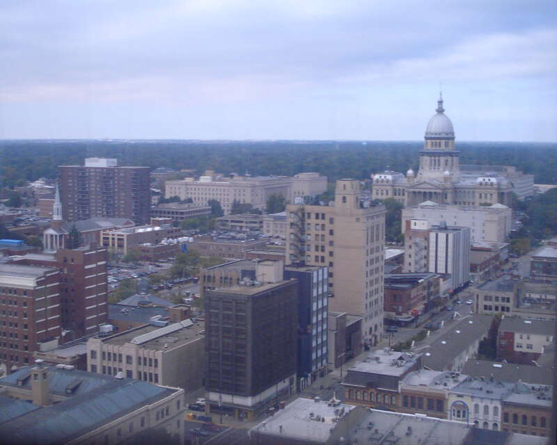 Taken from the glass elevator in the Hilton.