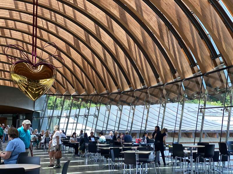 Crystal Bridges Museum of American Art hall interior.