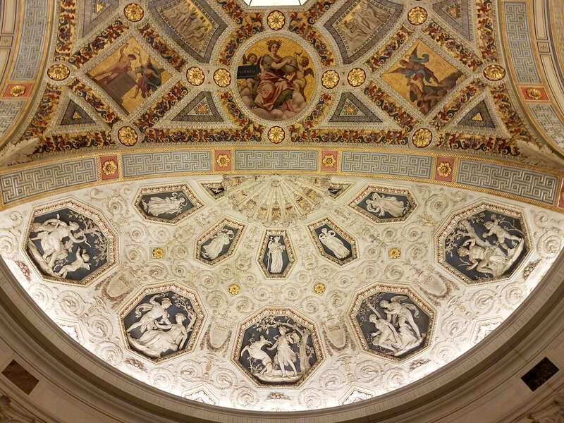 Detail of Rotunda ceiling, Morgan Library &amp; Museum, New York City