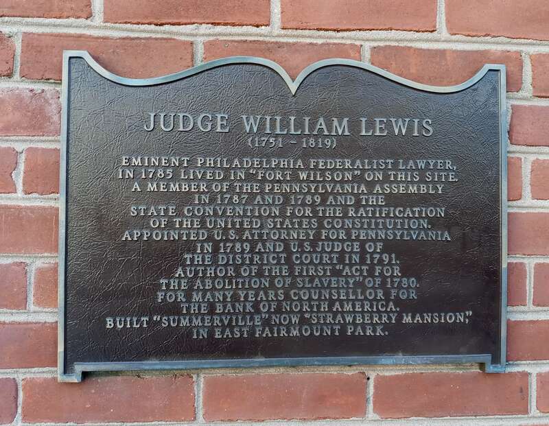 Site of "Fort Wilson" on the southwest corner of 3rd Street and Walnut Street in Philadelphia, Pennsylvania, USA. Fort Wilson was the home of James Wilson, a Founding Father of the United States. Another Founding Father, Judge William Lewis, also