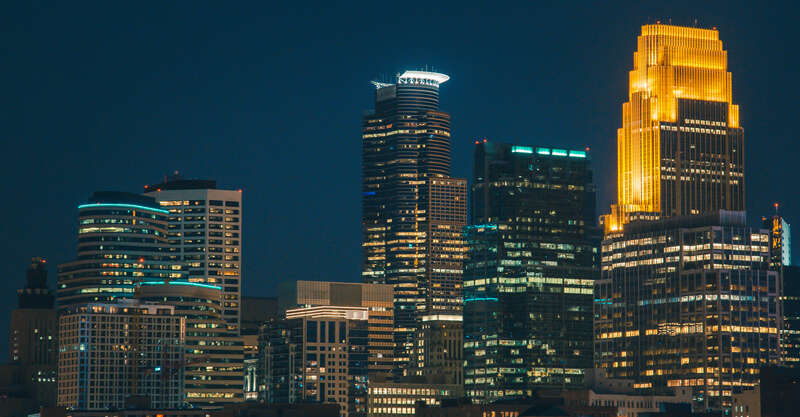 View from the Copham Apartments rooftop - North Loop, Minneapolis, Minnesota
