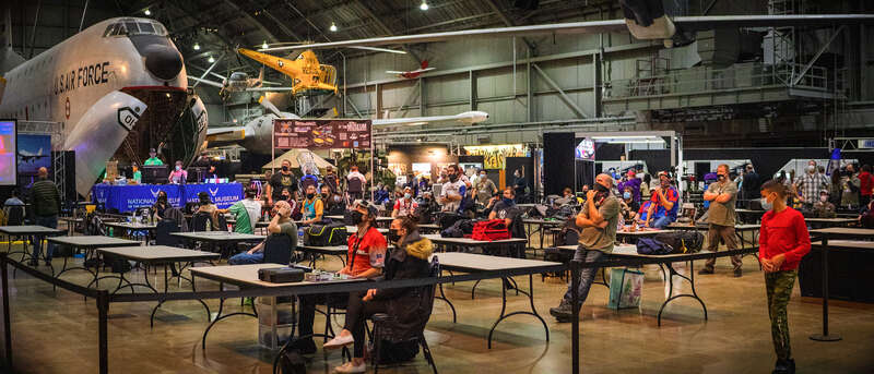 Photo taken at the National Museum of the US Air Force. Microdrone racing seen in photo.