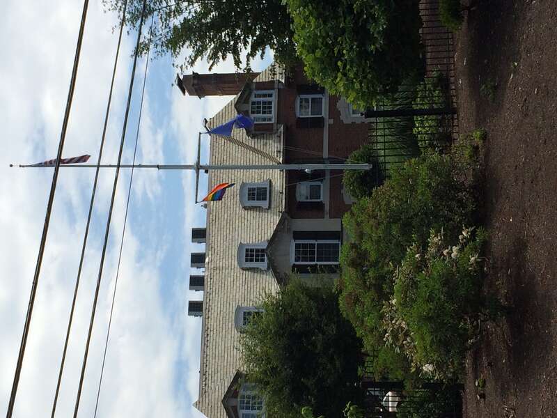 Friday, June 26, 2015 -- Governor Dannel P. Malloy today directed the LGBT Pride flag to be flown at the Governor’s Residence in Hartford in recognition of the Supreme Court decision this morning.