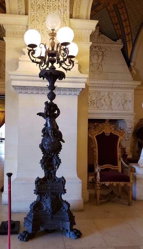 The Breakers. Newport, RI. Great Hall lamp