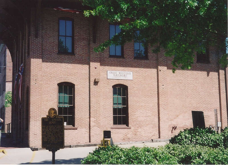 The exterior of the Lincoln Depot in Springfield, Illinois (United States).