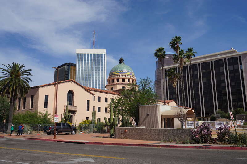 The Pima County Courthouse in Tucson, Arizona (United States).