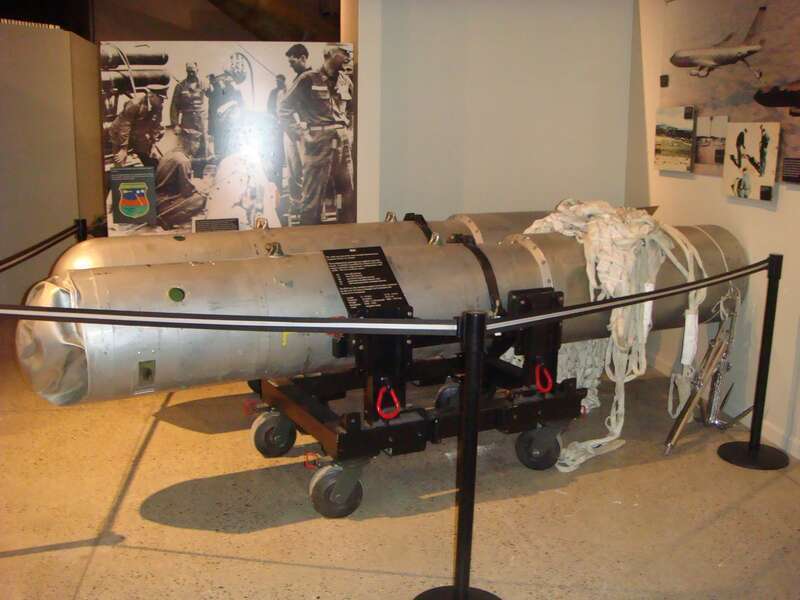 Two MK-28 Bomb Casings from the 1966 Palomares, Spain Incident.