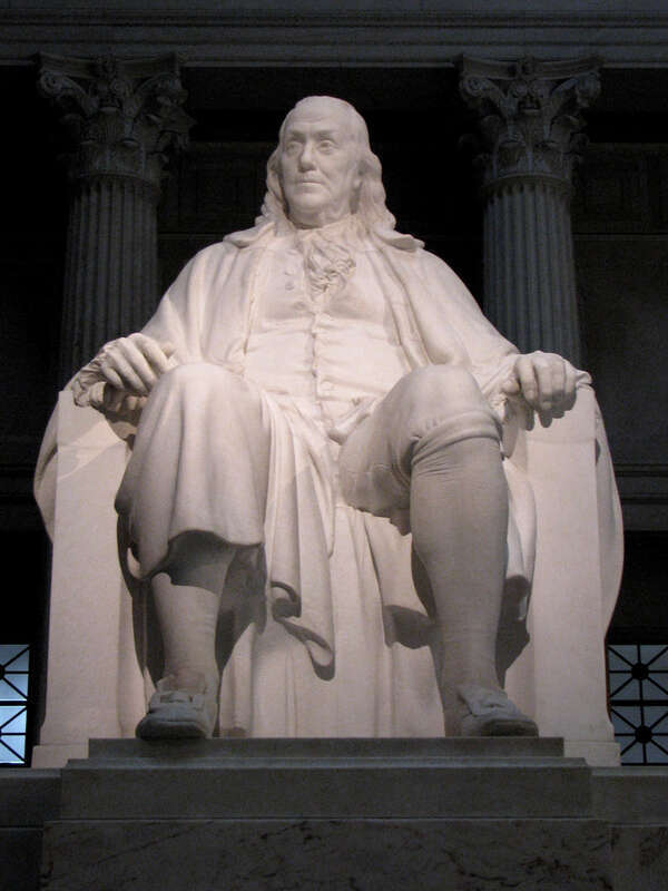 en:Benjamin Franklin National Memorial in the en:Franklin Institute, en:Philadelphia, en:Pennsylvania