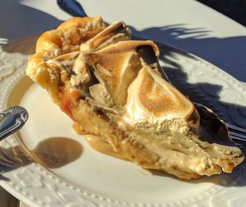 Emporium Pies in Deep Ellum. Cloud Nine 3 layer caramel, butterscotch custard, and brown sugar cream pie.