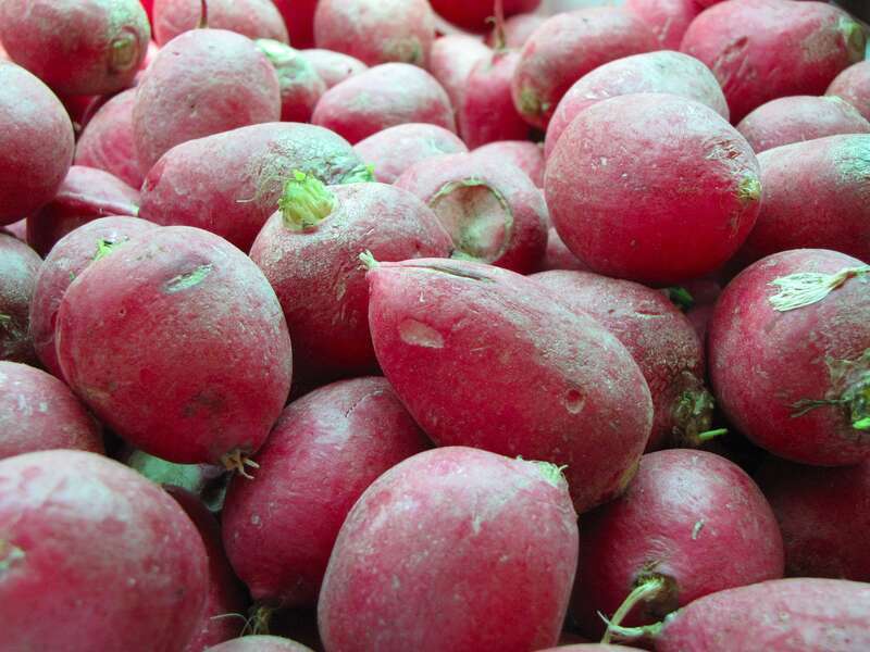 Fruits and vegetables for sale on August 5, 2012 at Eastern Market in Washington DC.
More at The Schumin Web:
<a href="https://www.schuminweb.com/photography/fruit-stands/" rel="noreferrer